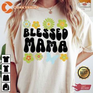 Blessed Mama Mothers Day T-shirt