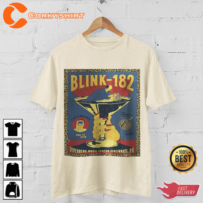 Blink 182 Music Rock Concert Vintage Shirt 4