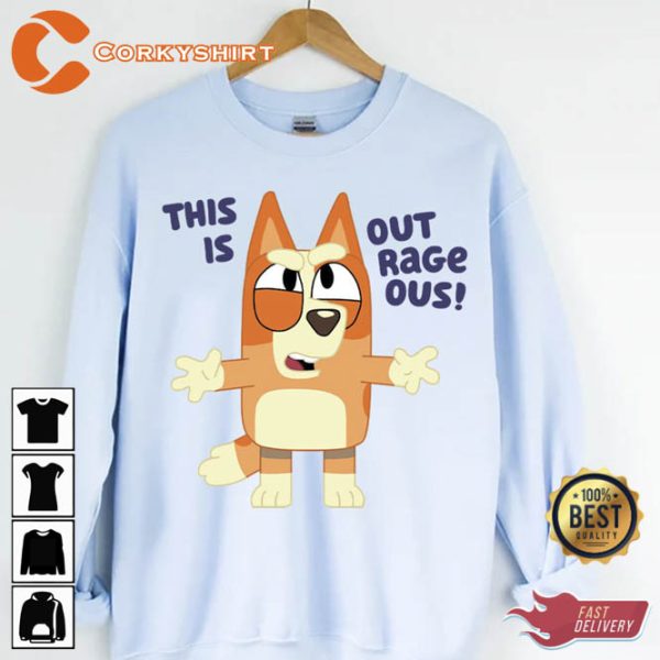 Bluey Family This Is Outrageous Sweatshirt