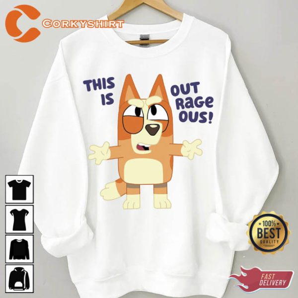 Bluey Family This Is Outrageous Sweatshirt