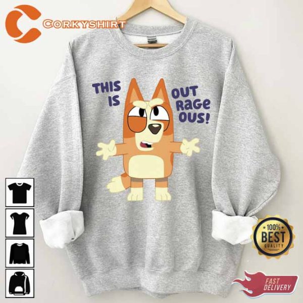 Bluey Family This Is Outrageous Sweatshirt