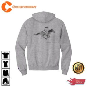 Bridle Horse Vintage Steady Rein Logo Unisex Cowgirl Hoodie3