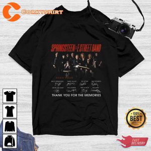 Bruce Springsteen Estreet Band 2023 Tour Signatures T-shirt (1)