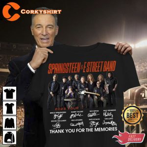 Bruce Springsteen Estreet Band 2023 Tour Signatures T-shirt