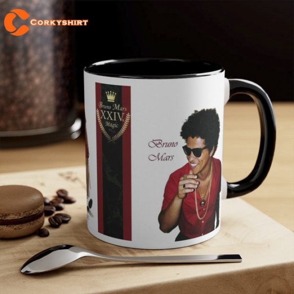 Bruno Mars Accent Coffee Mug Gift for Fan