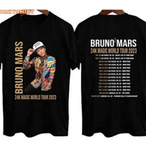 Bruno Mars World Tour 2023 Dolby Live Las Vegas NYC Unisex T-Shirt