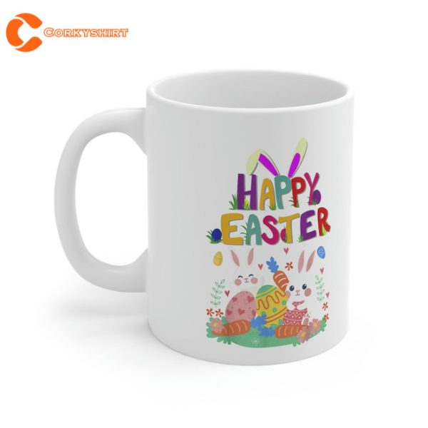 Bunny Gnome Rabbit Eggs Hunting Happy Easter Day Funny Mug