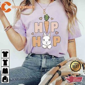 Bunny Hip Hop Teacher Easter Unisex Shirt4