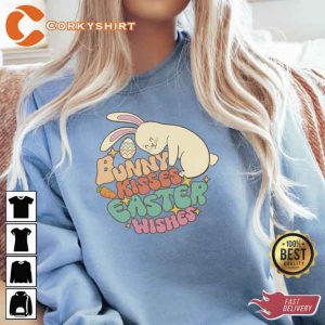 Bunny Kisses Easter Wishes Sweatshirt Gift