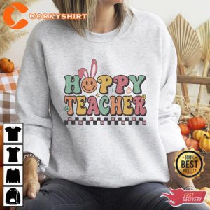 Bunny Teacher T-Shirt Easter Teacher Bunny