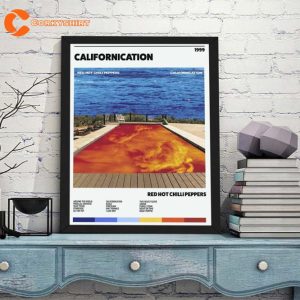 Californication Retro Album Tracklist Art Poster