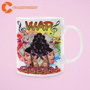 Cardi B Megan Wap Coffee Black King Mug