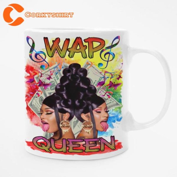 Cardi B Megan Wap Coffee Black King Mug