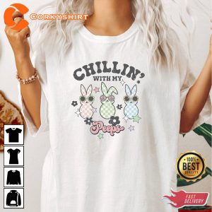 Chilling With My Peeps Shirt Design