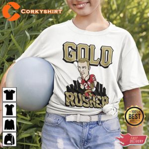 Christian McCaffrey Gold Rusher CMC 49ers San Francisco T-Shirt 2