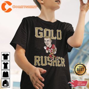 Christian McCaffrey Gold Rusher CMC 49ers San Francisco T-Shirt 3