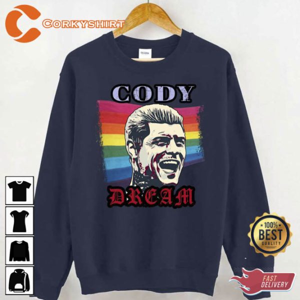 Cody Rhodes American Rainbow Flag Shirt
