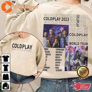 Coldplay Music of the Spheres Tour 2023 V1 Shirt 1