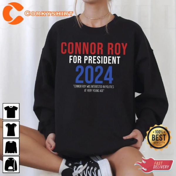 Connor Roy For President Succession Logo Unisex Tshirt