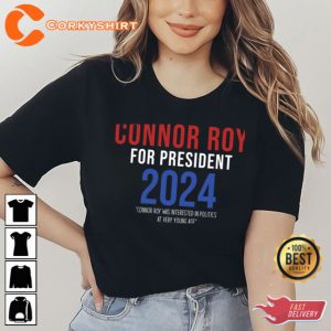 Connor Roy For President Succession Logo Unisex Tshirt