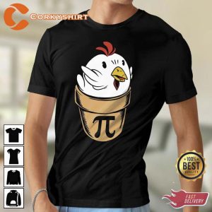 Cool Chicken Pi Day Unisex Tee Shirt