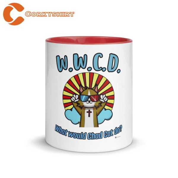 Cool Jesus Cat What Would Chad Cat Do Cat Mug