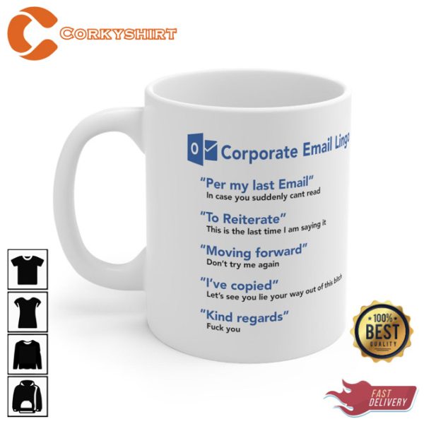 Corporate Email Lingo Coffee Mug