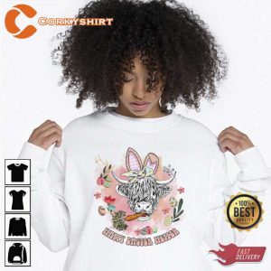 Cow Happy Easter Heifer Sweatshirt