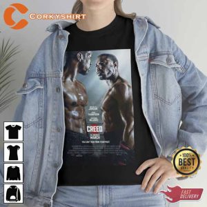 Creed 3 Movie Poster Vintage T-Shirt3