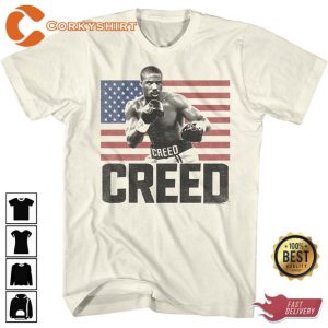 Creed American Flag Logo Natural Shirts