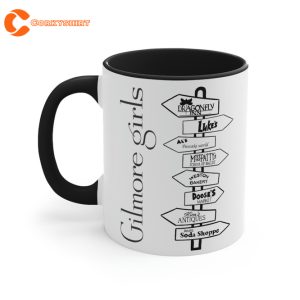 Custom Drawn Gilmore Girls Two-Tone Coffee Mug 1