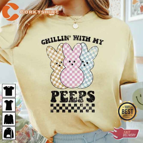 Cute Chilling With My Peeps Unisex Shirt