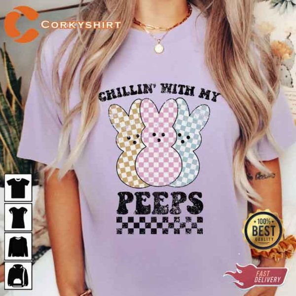 Cute Chilling With My Peeps Unisex Shirt