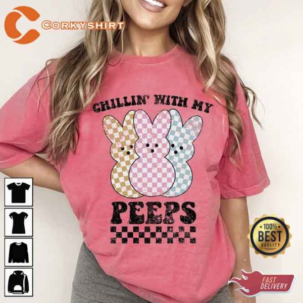 Cute Chilling With My Peeps Unisex Shirt