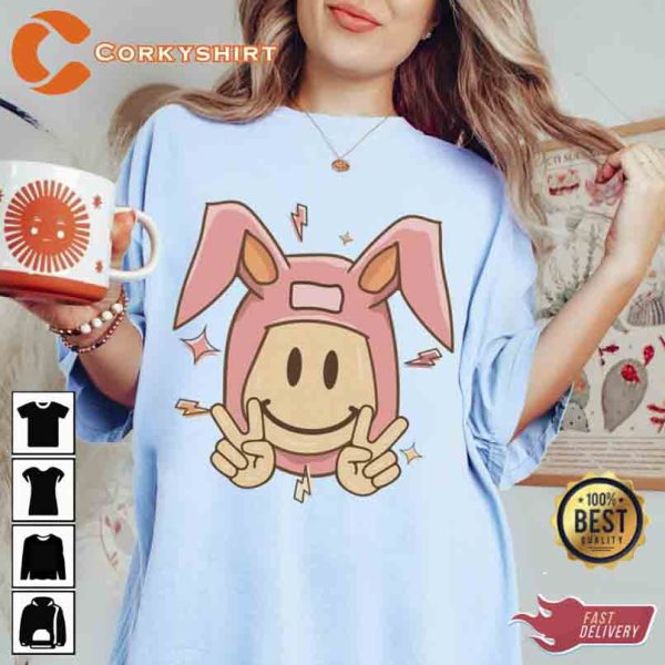 Cute Easter Bunnies Happy Holiday Gift Unisex T-Shirt