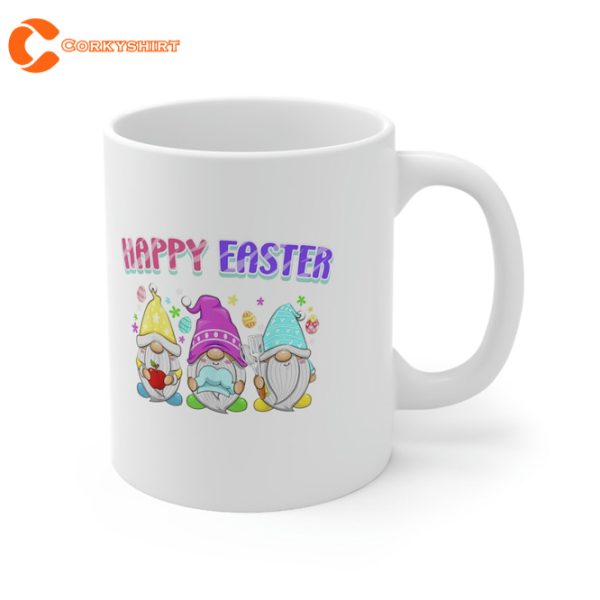 Cute Easter Day Gnome Love Eggs Hunting Mug