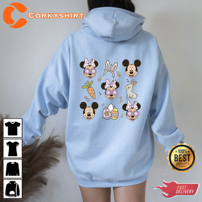 Cute Easter Day Hoodie Gift Mickey and Minnie Disney 2