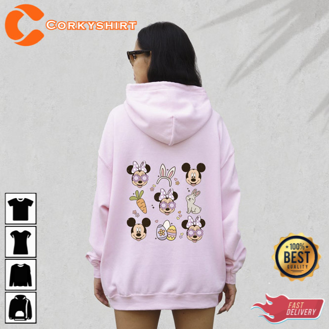 Cute Easter Day Hoodie Gift Mickey and Minnie Disney 3