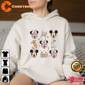Cute Easter Day Hoodie Gift Mickey and Minnie Disney 4
