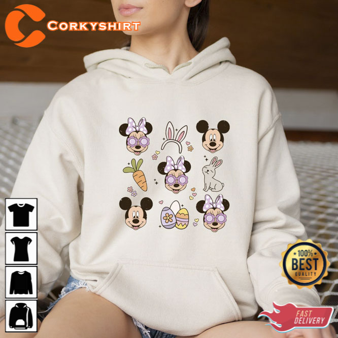 Cute Easter Day Hoodie Gift Mickey and Minnie Disney 4