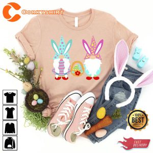 Cute Gnomes Bunny Sweatshirt Gift For Easter