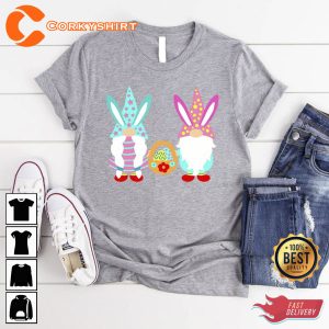 Cute Gnomes Bunny Sweatshirt Gift For Easter