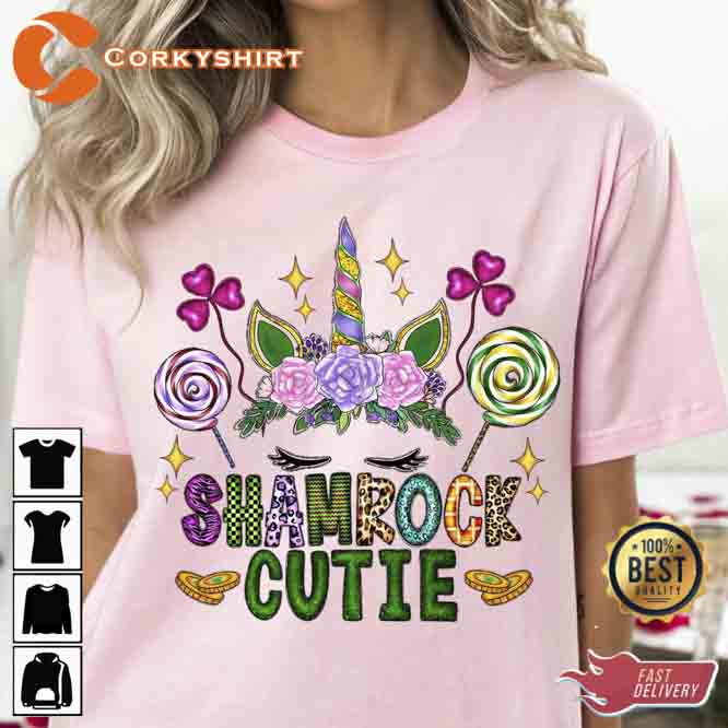 Cutie Unicorn Shamrock Cutie Sweatshirt