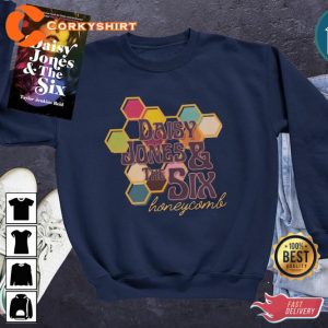 Daisy Jones _ The Six Inspired Bookish Honeycomb Gift for Book Lover Sweatshirt Design1