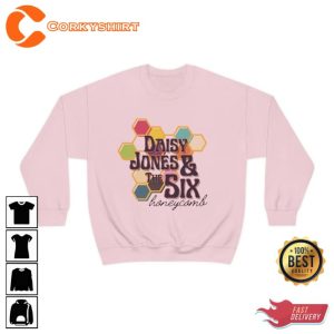 Daisy Jones _ The Six Inspired Bookish Honeycomb Gift for Book Lover Sweatshirt Design2