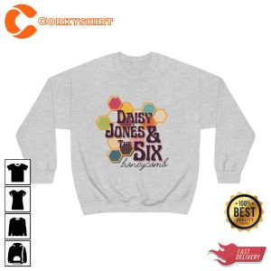 Daisy Jones _ The Six Inspired Bookish Honeycomb Gift for Book Lover Sweatshirt Design5