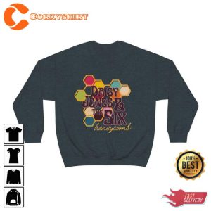 Daisy Jones _ The Six Inspired Bookish Honeycomb Gift for Book Lover Sweatshirt Design6