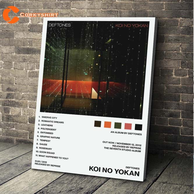 Deftones Band Koi No Yokan Album Tracklist Poster