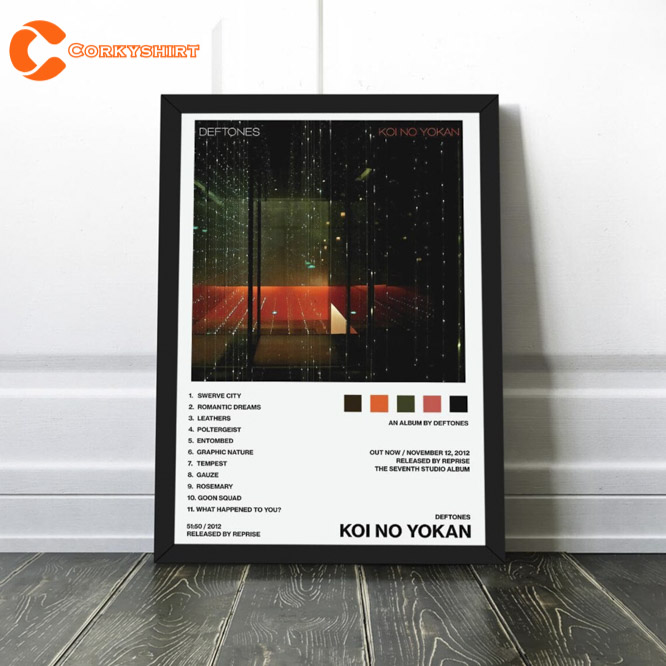 Deftones Band Koi No Yokan Album Tracklist Poster