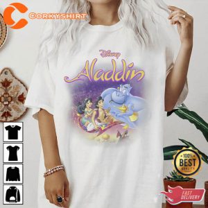 Disney Aladdin Magic Carpet Movie Cast T-Shirt 3